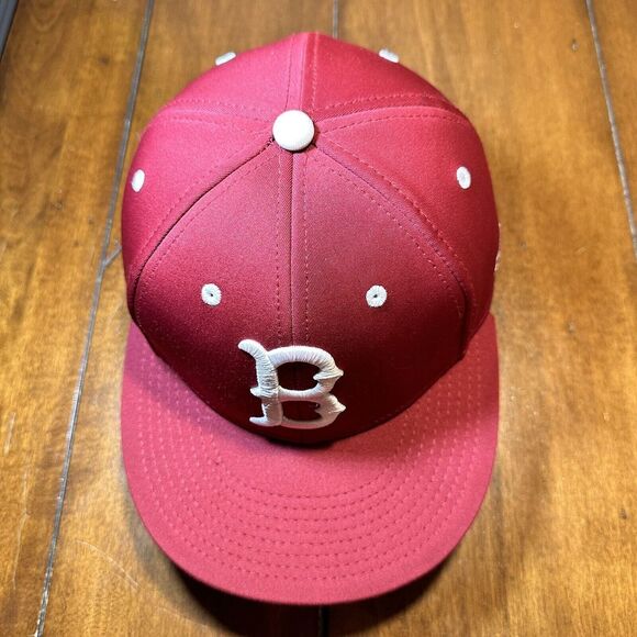 Bruins Hat‎ Cap Flex Fit Size Medium Red White The Game Pro Embroidered - Picture 5 of 9